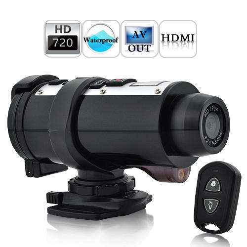 Poseidon - Waterproof 720P HD Sports Action Video Camera with Remote Control - DC33