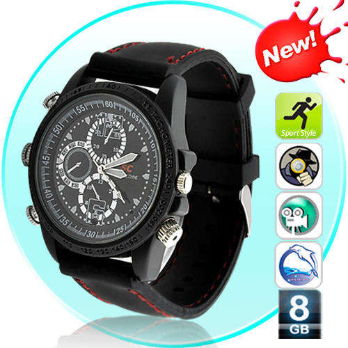 Voyeur - Sports Spy Camera Watch With 8GB Memory - I86