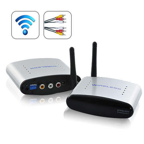 Wireless Audio Video Transmitter Receiver System with IR Remote Extender - E156