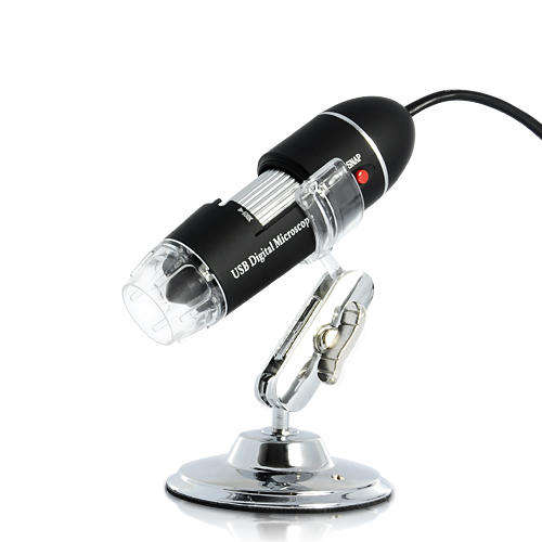 USB Digital Microscope for Computers (400x, 8 Super-Bright LEDs) - K149