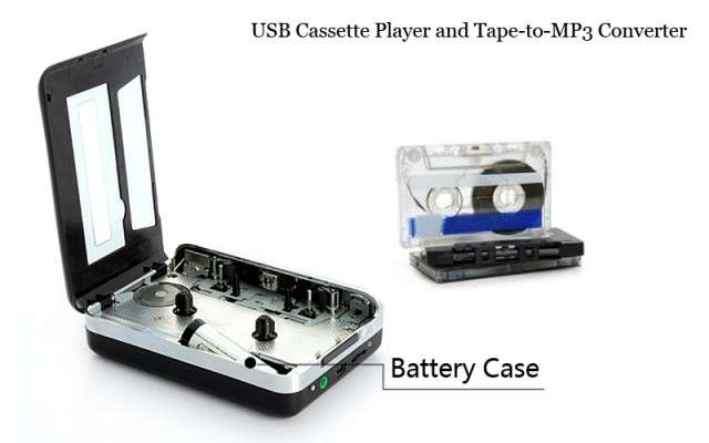 USB Cassette Player and Tape-to-MP3 Converter - K154