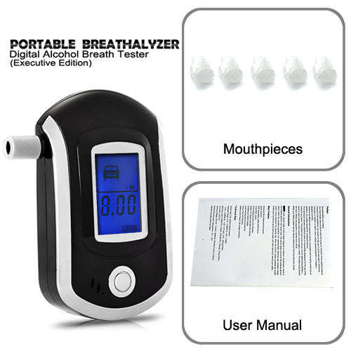 Portable Breathalyzer - Digital Alcohol Breath Tester (Executive Edition) - G334
