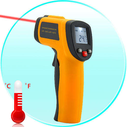 Non-Contact Infrared Thermometer with Laser Targeting/LCD Display - H49