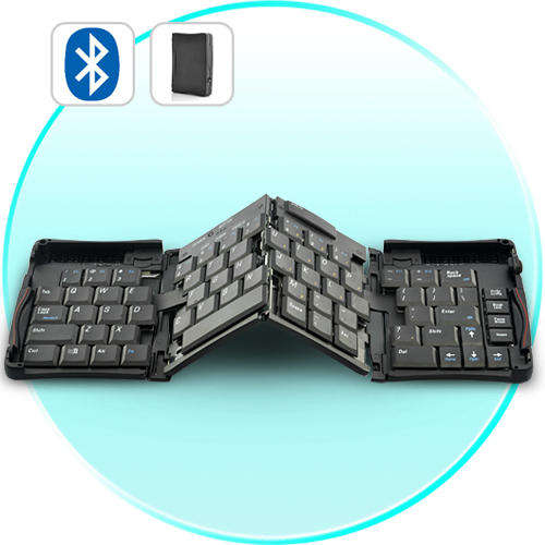 Bluetooth Folding Keyboard for iPad, iPad 2, iPhone, Android Smartphones - K166