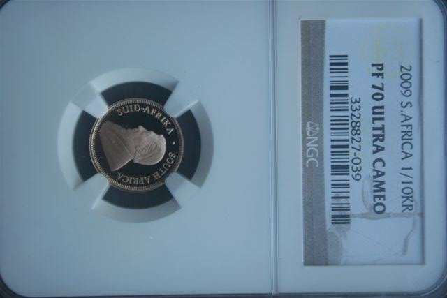 2009 S.AFRICA 1/10 oz KR PF70 ULTRA CAMEO