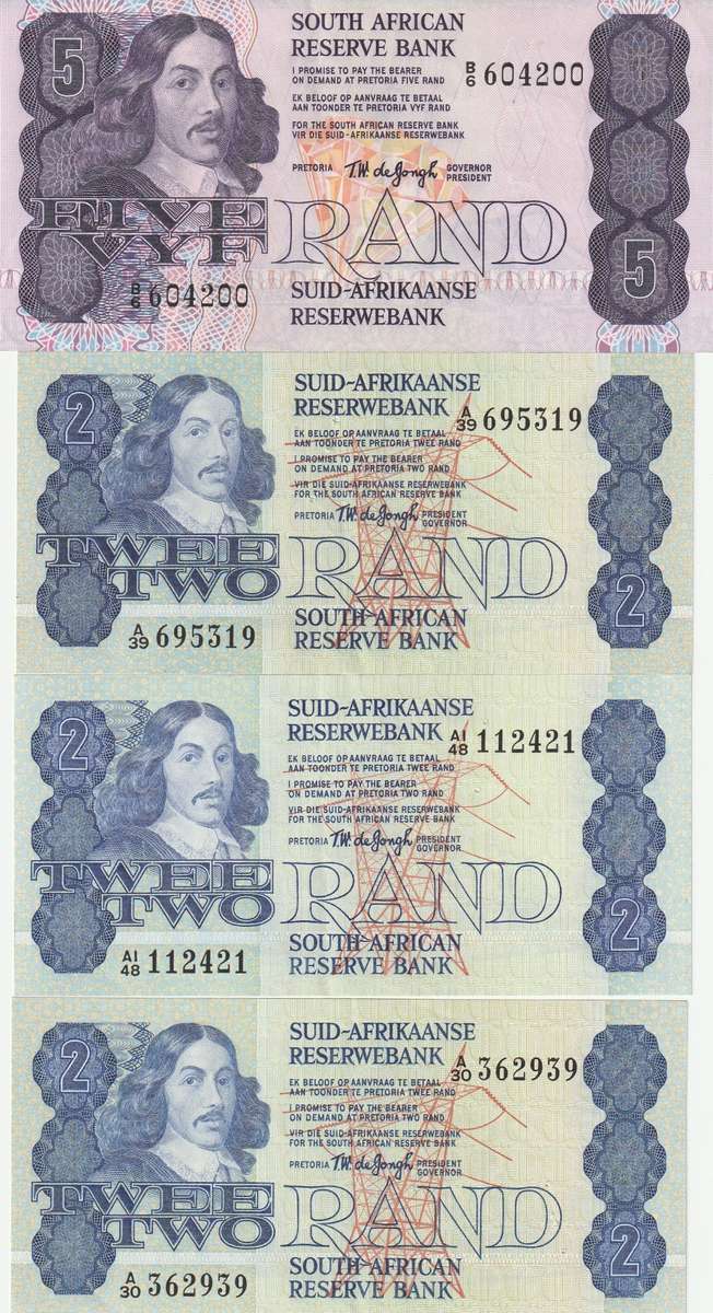 R.S.A. OLD BANK NOTES - SEE FOUR SCANS