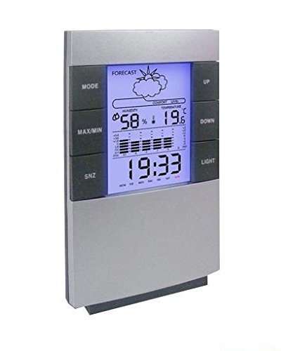 Weather Forecast Clock Digital LCD Temperature Alarm