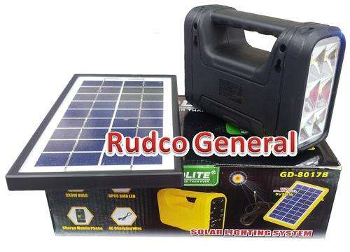 GDlite Solar Ligthing System (8017) with 3 x SMD LED bulbs, solar panel. Charges cellphone