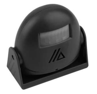 The Intelligent and Greeting Warning Motion Sensor Doorbell Black
