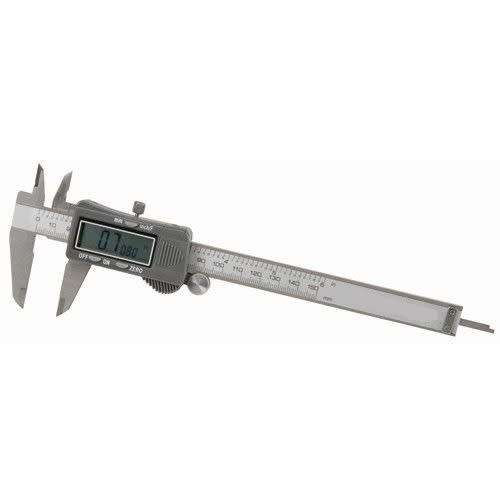 Digital Caliper Electronic with Metric and SAE Fractional Readings 6 inch 150mm Stainless Steel