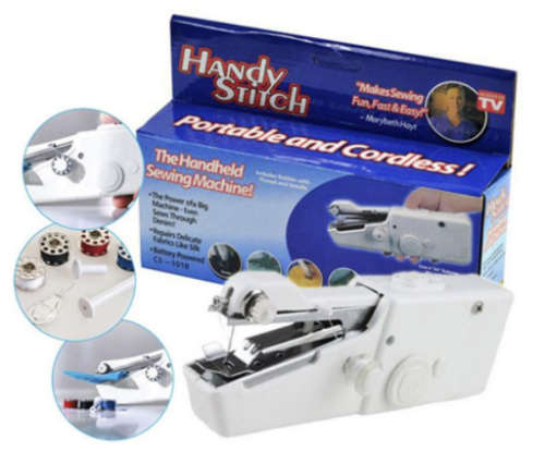 Sewing handheld stitch fabric portable cordless Handy