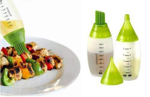 Chef's Bottle Kit - 2 Silicone Squeeze Bottles and 3 Tips