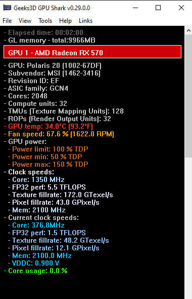 MSI AMD Radeon RX 570 4 Gb graphics card for sale