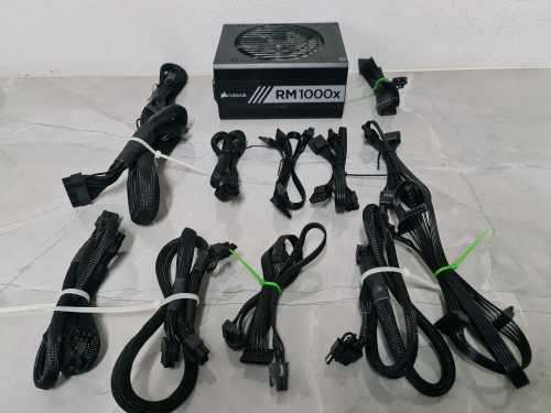 Corsair RMx Series RM1000X `80+ Gold` 1000W Fully Modular Power Supply +