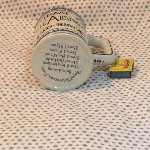 Vintage delft beer mug Africa australia