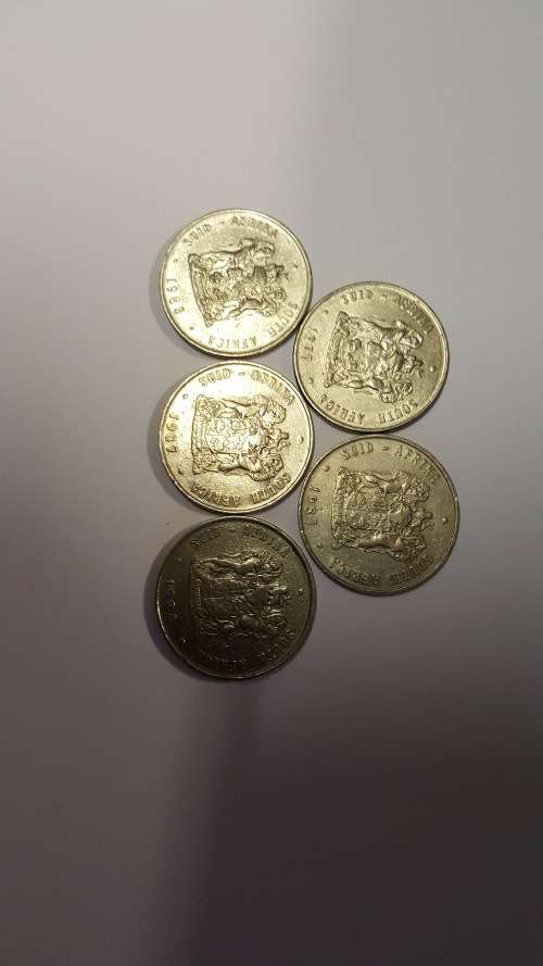 OLD ONE RAND SOUTH AFRICAN COINS