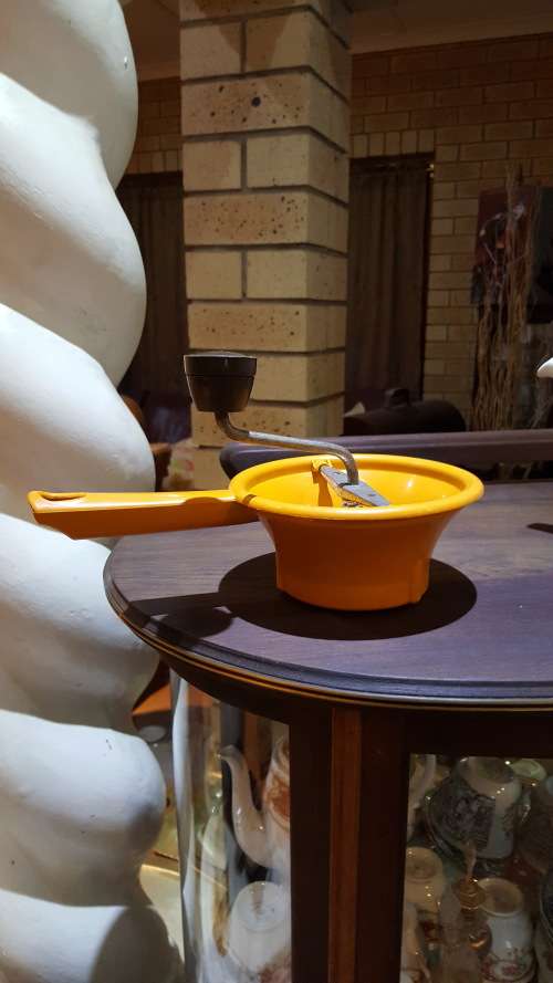 VINTAGE BABY FOOD MILL ORANGE