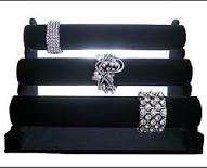 BLACK VELVET - Watch / Bracelet / Bangle 3 Tier stand