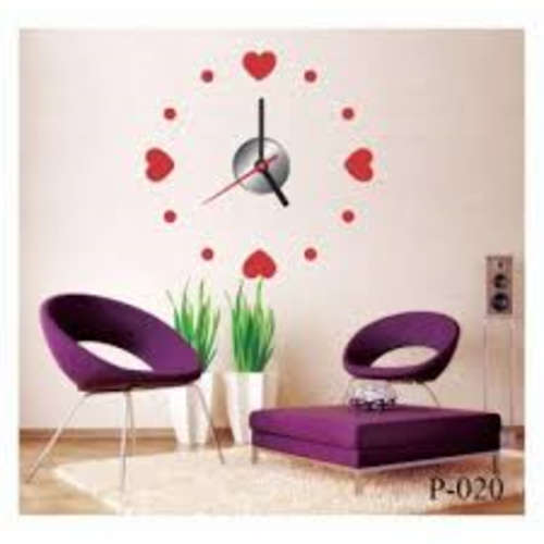 DIY FOAM CLOCK - RED HEART DESIGN