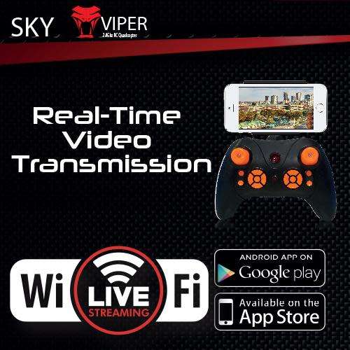 Sky Viper Quadcopter with WIFI Camera