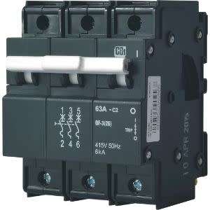 CBi Dual Mount Circuit Breaker C2 3 Pole 6kA - QF-3(26) - 63A