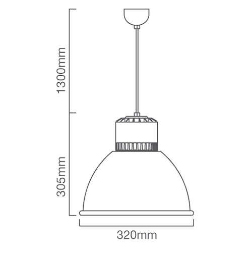 Eurolux PR365 Xin LED Highbay 30w 4000K