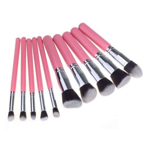 Makeup Brush Set 10 Piece PINK