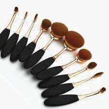 Rose Gold Oval/Mermaid brush set 10 piece