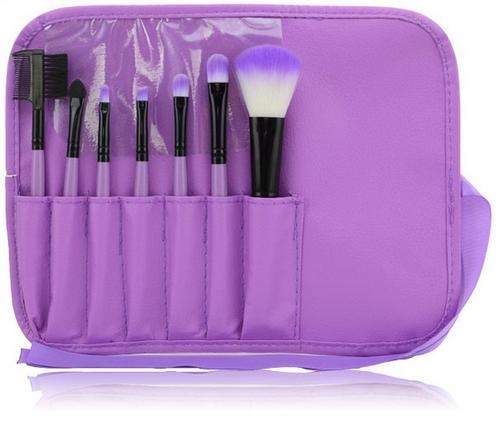 Makeup Brush Set 7 Piece with Pouch (medium size)