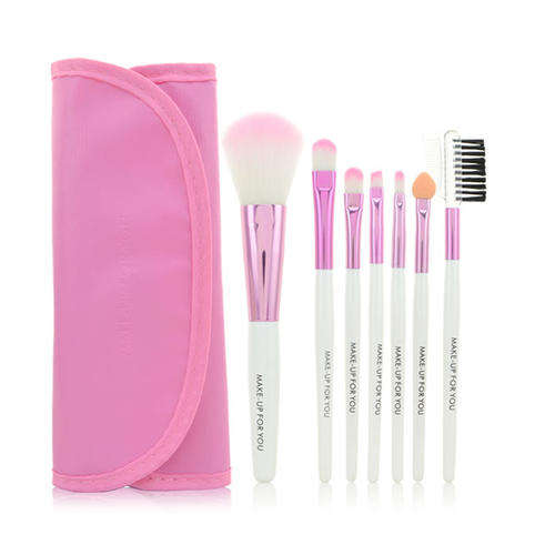 Makeup Brush Set 7 Piece with Pouch (medium size)