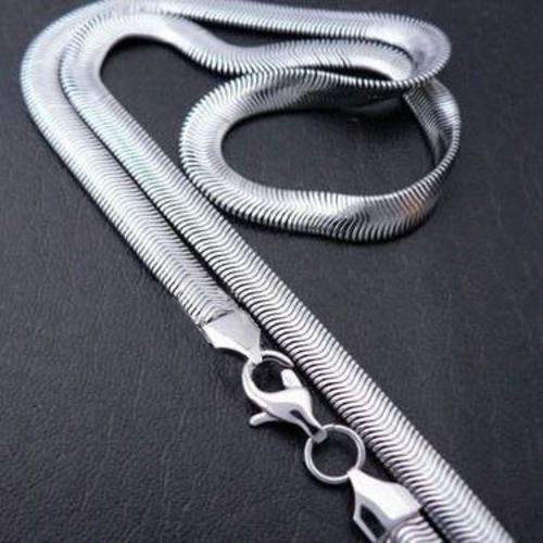 Sterling Silver Necklace Snake Chain 48cm