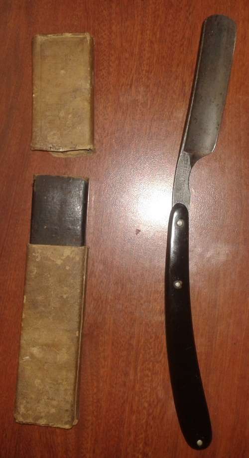 Vintage Puma Straight Razor and Leather Strop