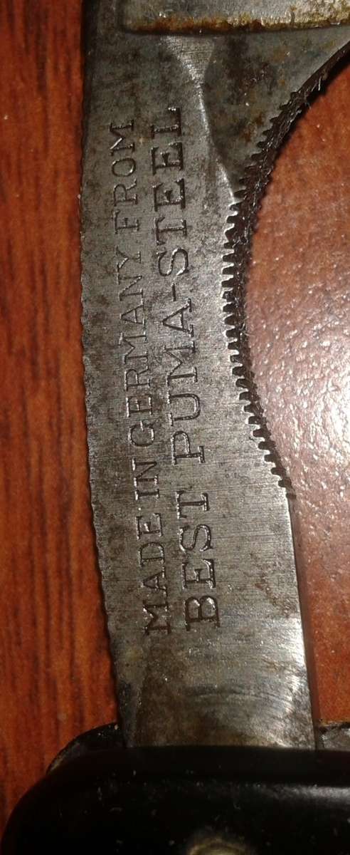 Vintage Puma Straight Razor and Leather Strop