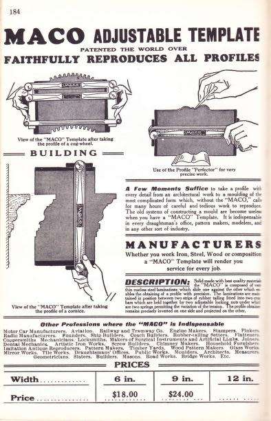 Adjustable Template Tool