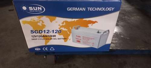 Deep cycle solar gel battery