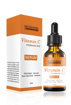 Enhanced Vitamin C Serum with Hyaluronic Acid Anti-wrinkle, Anti-aging and Repairs Dark Circles.