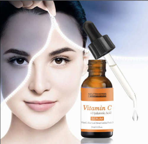 Enhanced Vitamin C Serum with Hyaluronic Acid Anti-wrinkle, Anti-aging and Repairs Dark Circles.