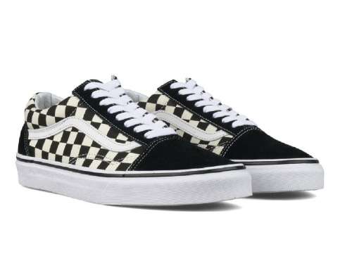 Vans Primary Check Black/White - Size 4