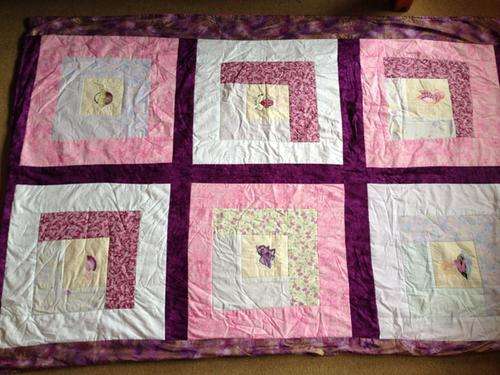 Little girls quilt - handmade