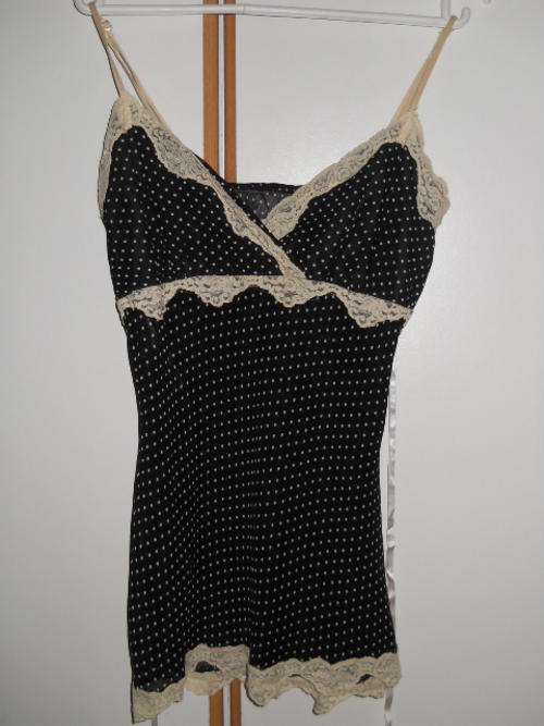 TRUWORTHS strappy polka dot camisole - size 34