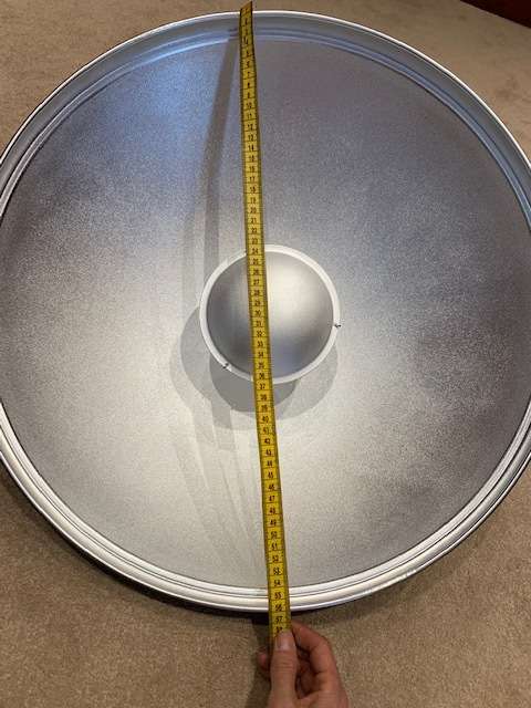 Falcon Eyes 56cm Beauty Dish (Interchangeable Mount) with Elinchrom Mount.