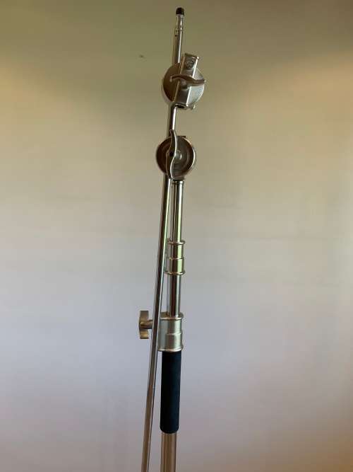 Heavy duty C stand with boom arm.