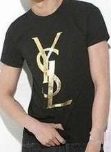 - YSL - summer T shirts - Black  - New Arrival - Size X Large -