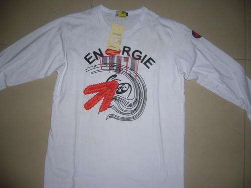 ENERGIE WHITE MENS TOP  LARGE ONLY