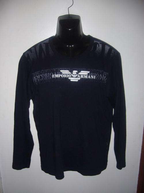 Free Shipping - Armani Long Sleeve  - Size Large - Men's T -