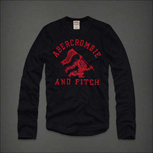 FREE SHIPPING - A&F ABERCROMBIE FITCH - MEN'S LONG SLEEVE T -SIZE MEDIUM -