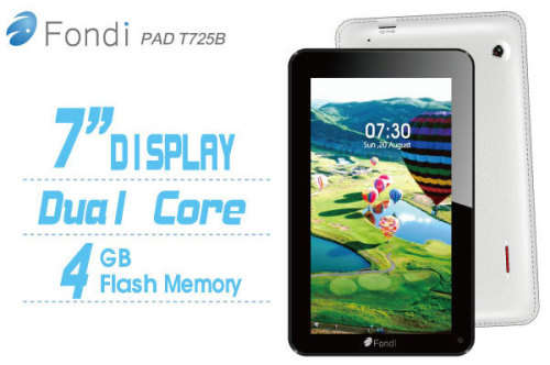 Fondi TAB T725B 7" 4GB Tablet