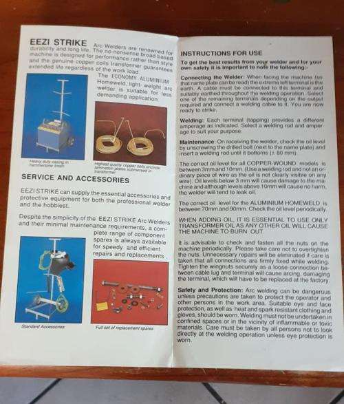 Eezi Strike Model A Professional Arc Welder