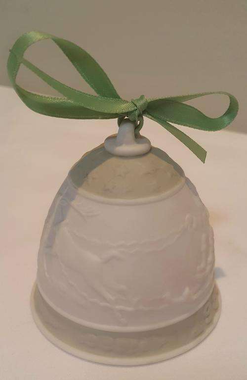Lladro 1988 Porcelain Christmas Bell Ornament