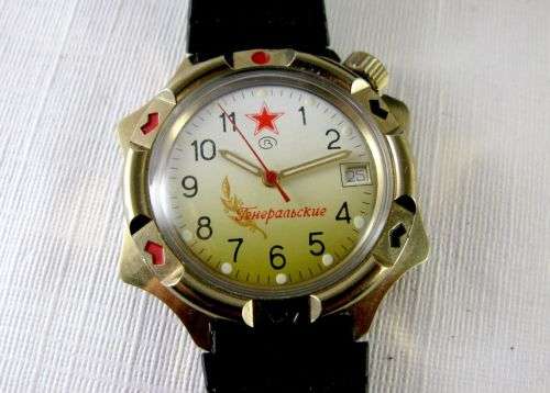 Original Russian Watch Vostok "Komandirskie"  USSR Military Factory - "General's. 1990-s.